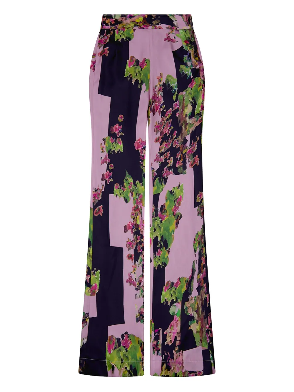 Libertine floral-print wide-leg trousers | Pink | Image 1
