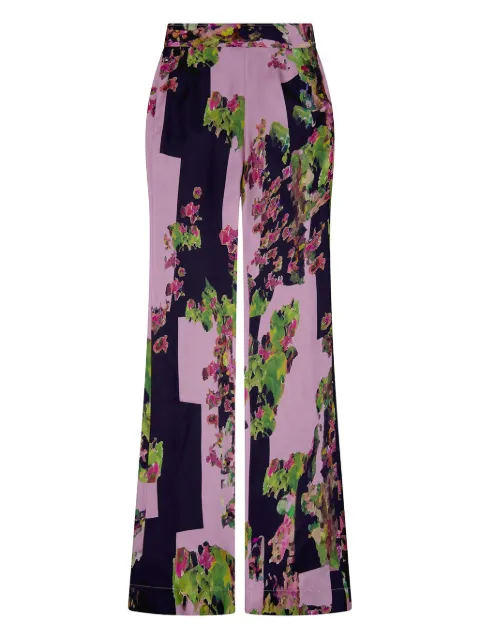 Libertine floral-print wide-leg trousers