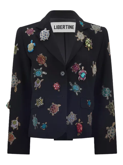Libertine turtle-embellished blazer