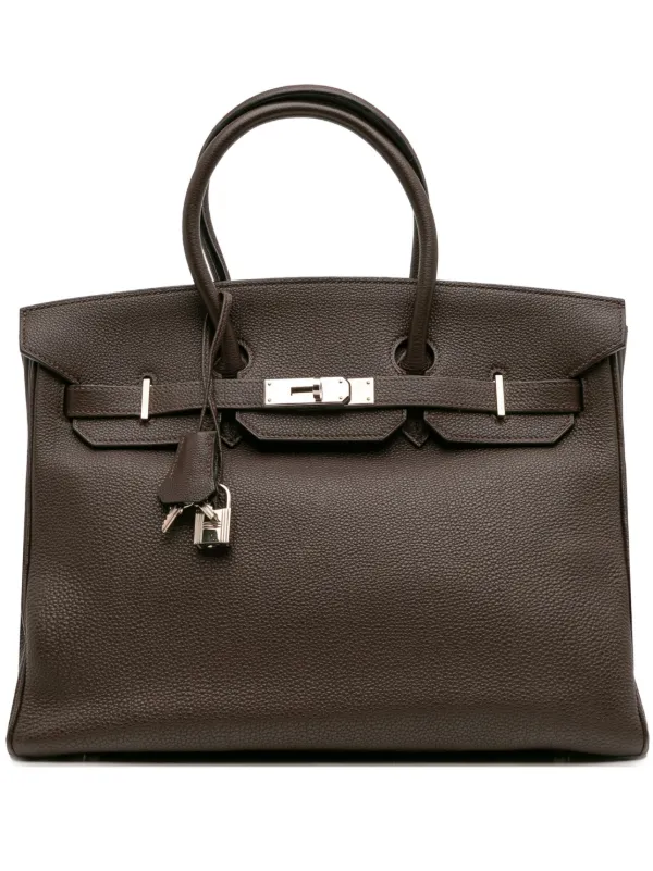 Hermès Pre-Owned 2006 Togo Birkin Retourne 35 Handbag Brown FARFETCH IN