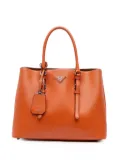 Prada Pre-Owned 2000-2025 Medium Saffiano Cuir Double satchel - Orange