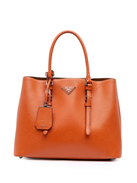 Prada Pre-Owned 2000-2025 Medium Saffiano Cuir Double satchel