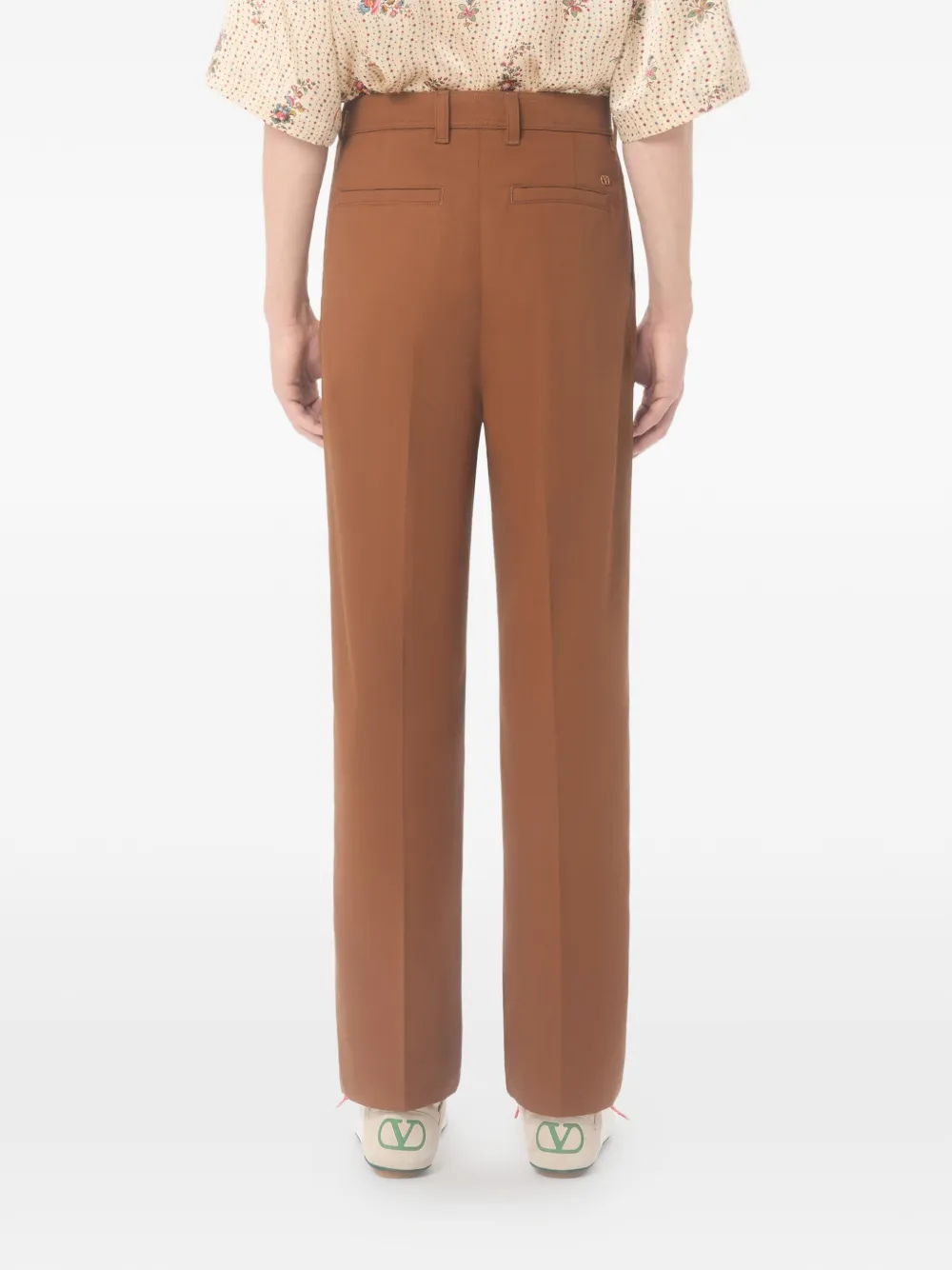 Valentino Garavani Katoenen broek Bruin