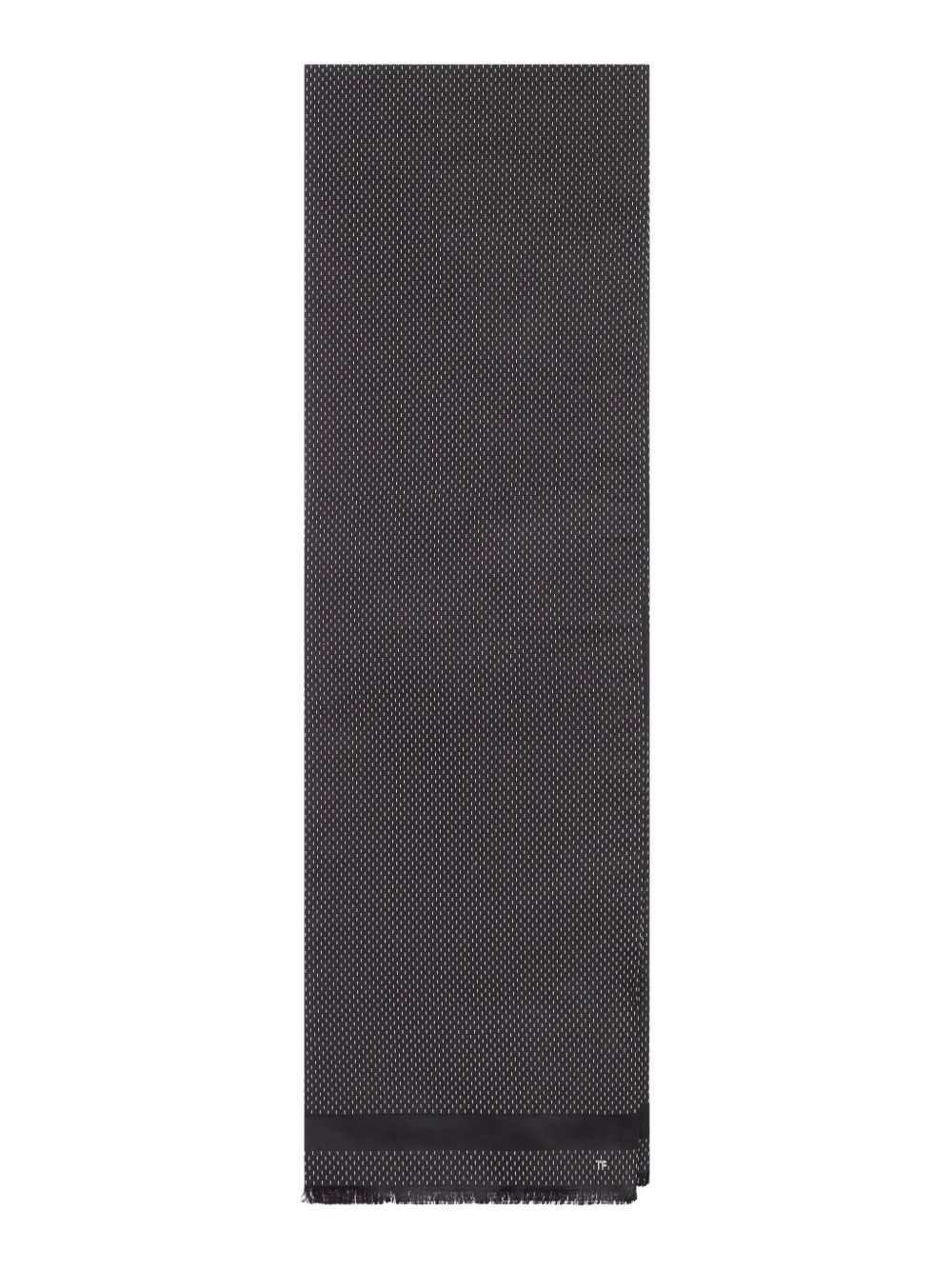 TOM FORD Sjaal met jacquard - Zwart