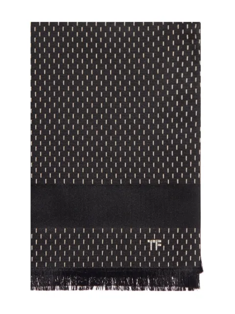 TOM FORD jacquard silk scarf