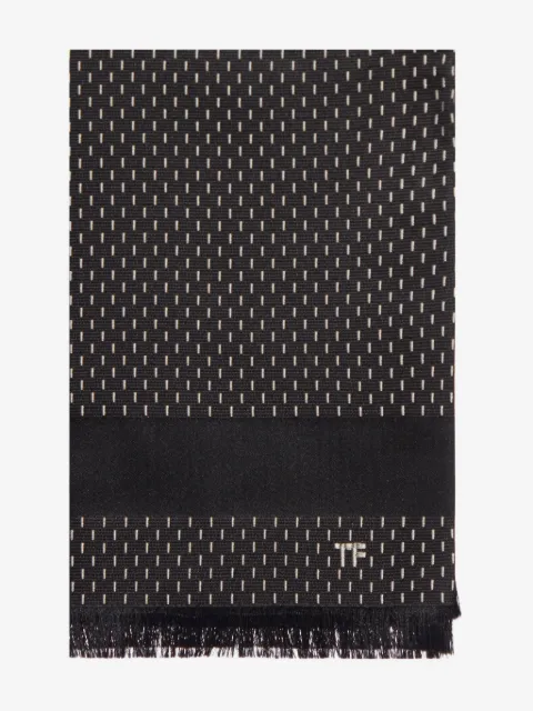 TOM FORD jacquard silk scarf