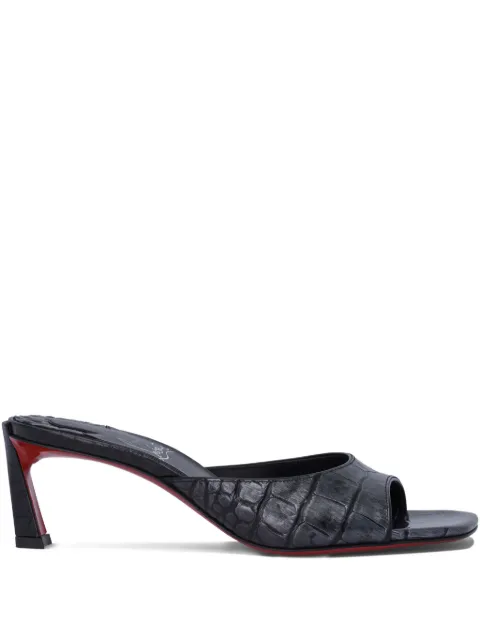 Christian Louboutin crocodile-embossed sandals