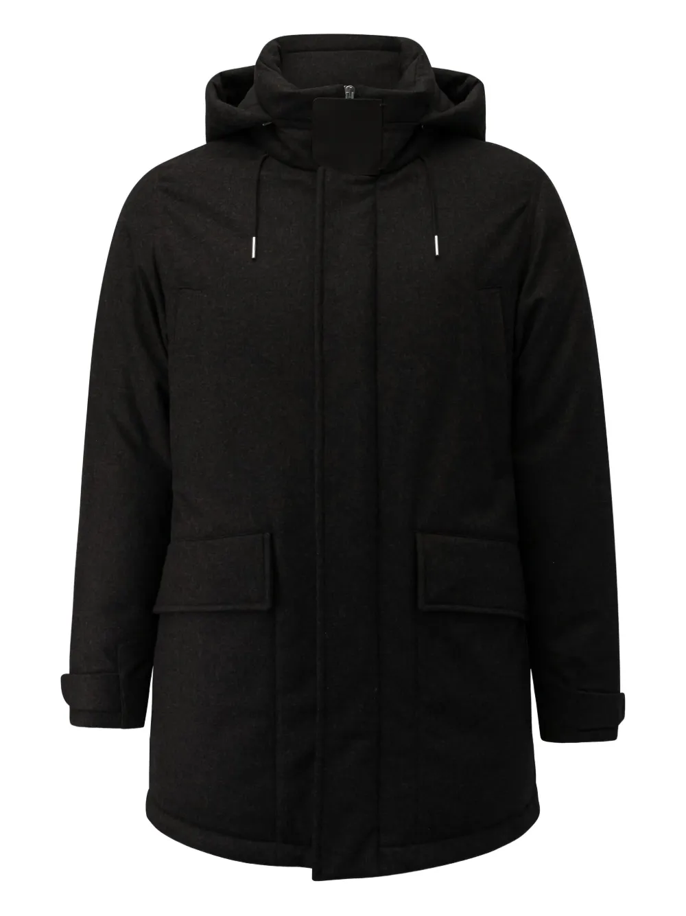 Zegna hooded wool jacket | Black | Image 1