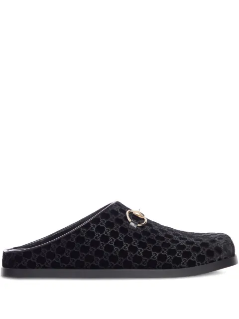 Gucci GG-pattern mules