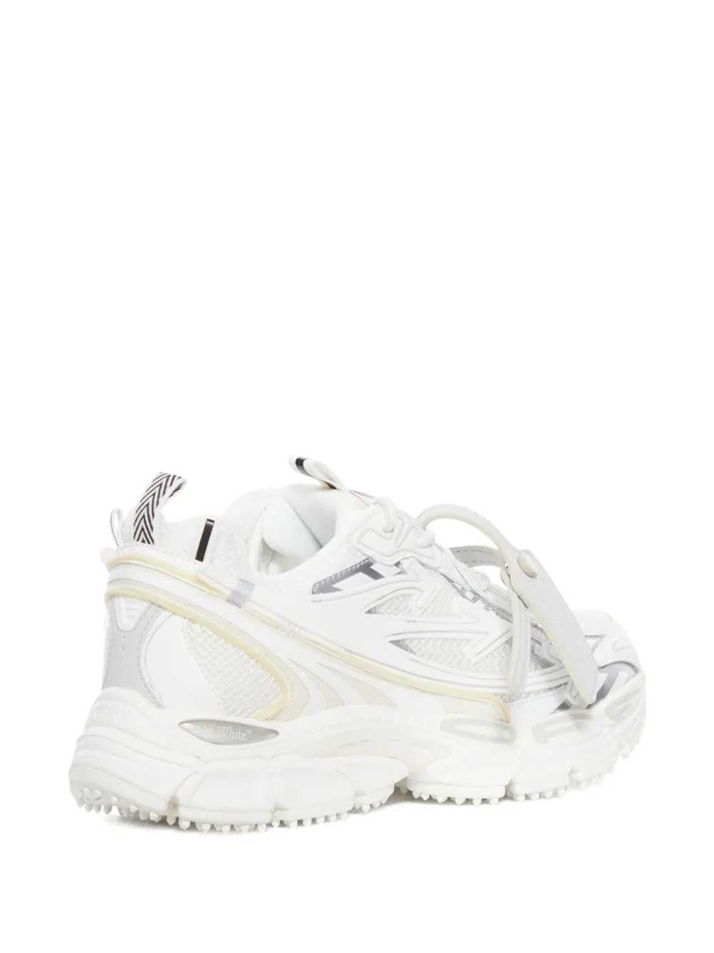 Off-white Ow Be Right Mix Materials Sneakers In White