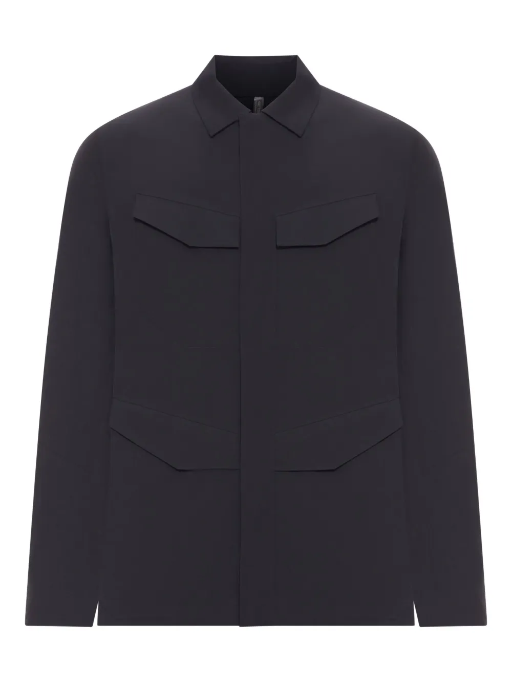 Veilance flap-pocket nylon jacket | Black | Image 1