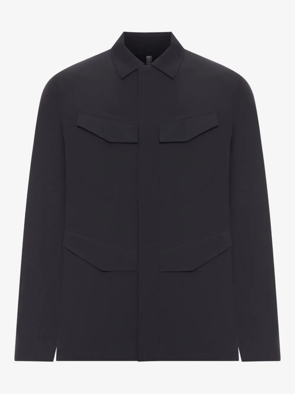 Veilance flap-pocket nylon jacket | Black | Image 1