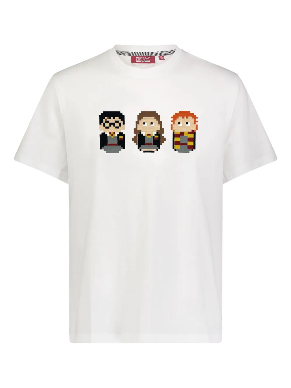 Mostly Heard Rarely Seen 8-Bit T-shirt Golden Trio - Bianco