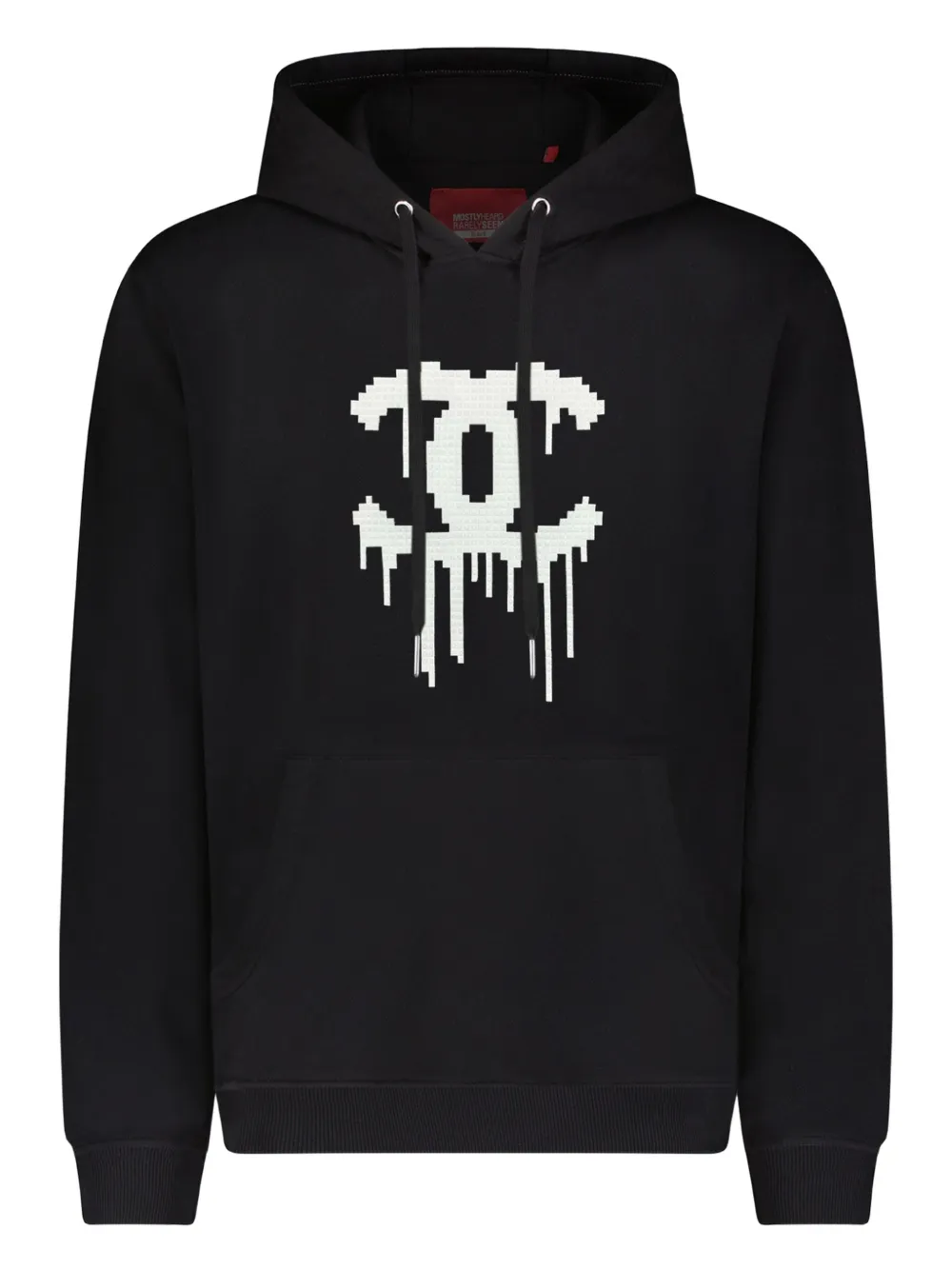 Mostly Heard Rarely Seen 8-Bit Felpa Double-C Drip a maniche lunghe con cappuccio - Nero