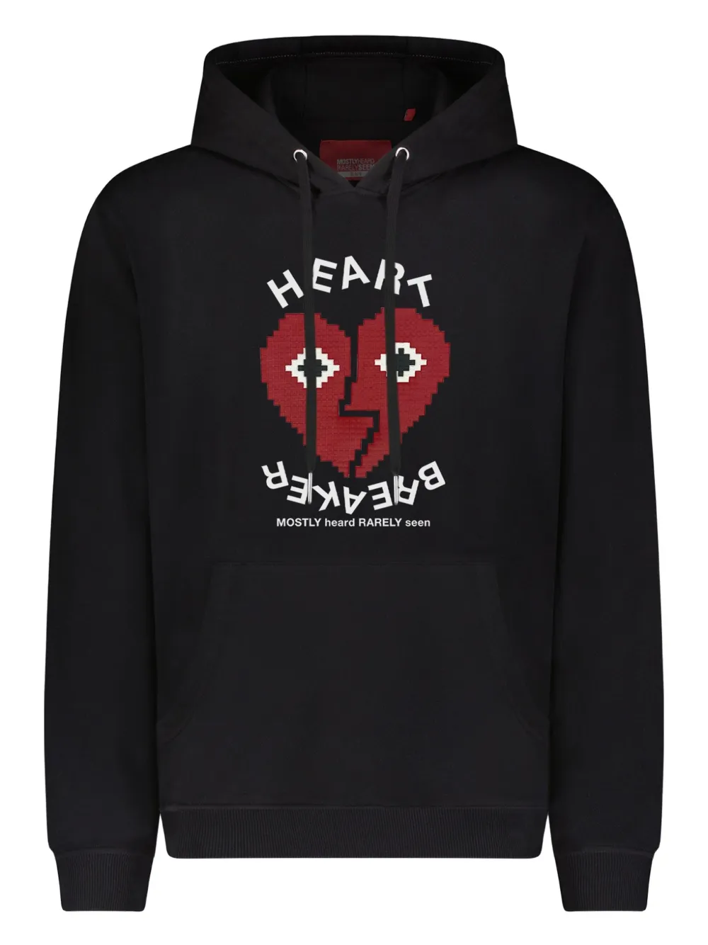 Mostly Heard Rarely Seen 8-Bit Felpa con stampa e cappuccio - Nero