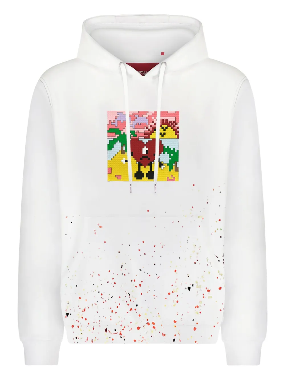 Mostly Heard Rarely Seen 8-Bit Felpa Summer Without You con stampa effetto vernice - Bianco