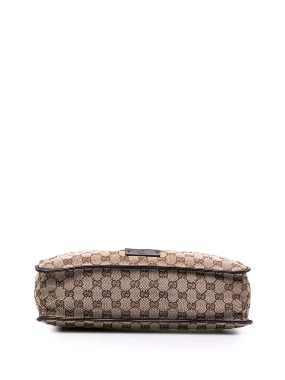 Pre-owned Gucci 2000-2015 Gg Canvas Messenger Bag Crossbody Bag In Brown