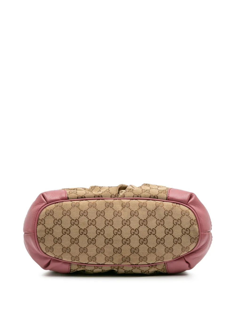 Pre-owned Gucci 2016-2025 Gg Canvas Sukey Satchel In Brown