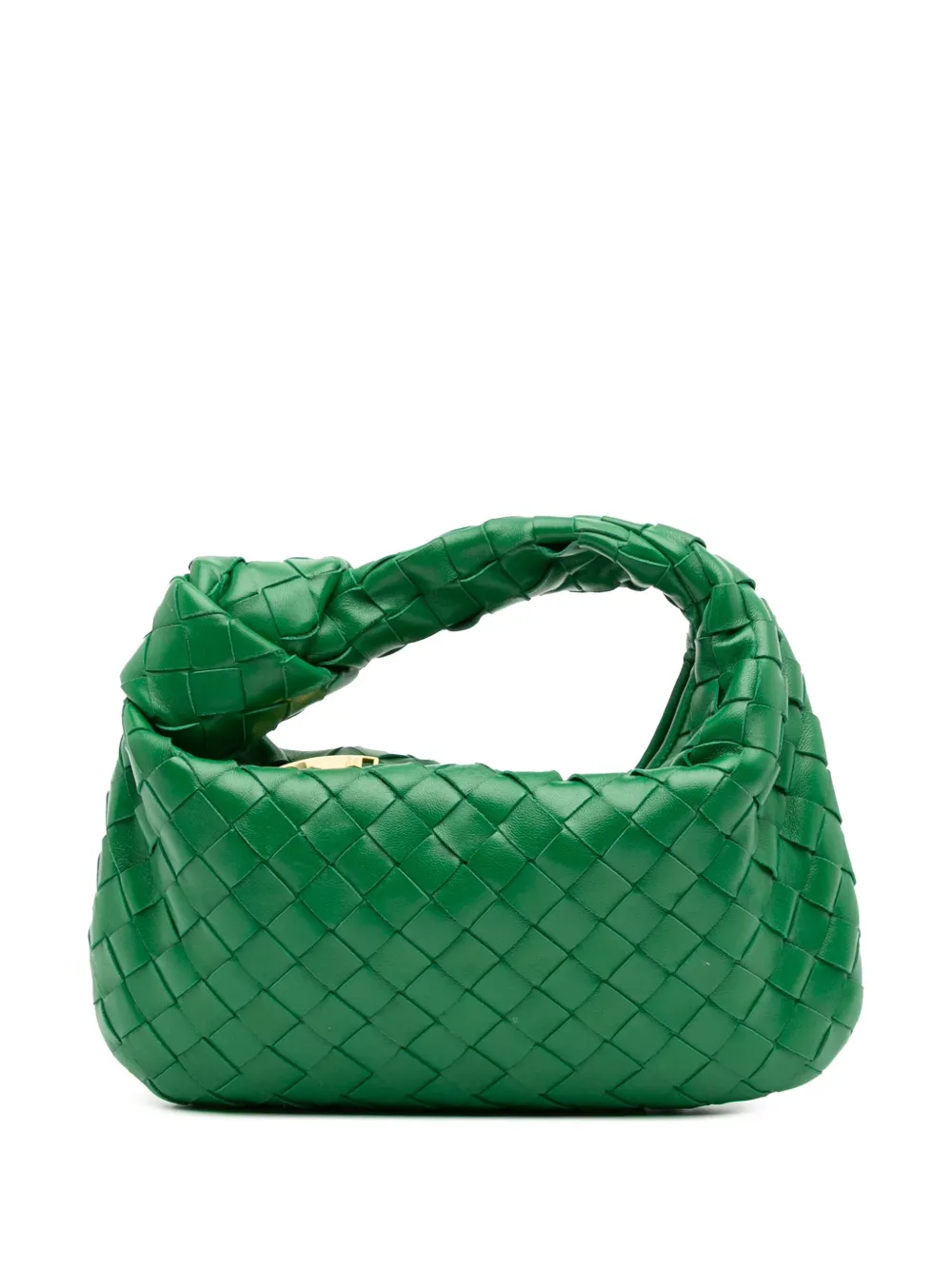 Bottega Veneta Pre-Owned 2012-2025 ミニ ナッパ イントレチャート ジョディ ホーボーバッグ - グリーン Bottega Veneta Pre-Owned 2012-2025 ミニ ナッパ イントレチャート ジョディ ホーボーバッグ - グリーン
