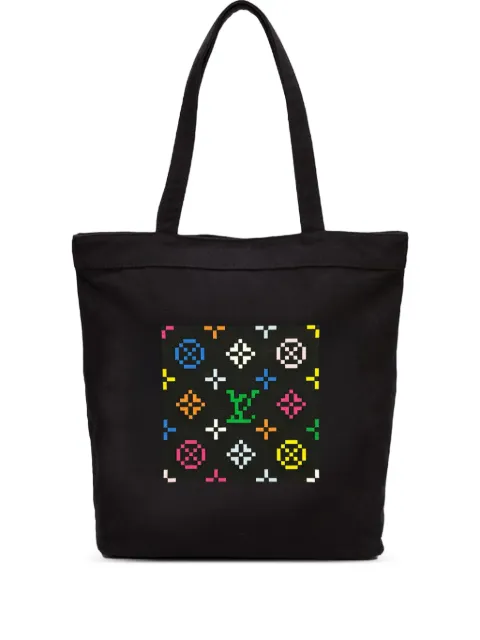 Mostly Heard Rarely Seen 8-Bit pixel-pattern tote bag