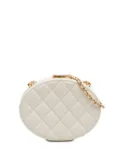 CHANEL Pre-Owned 2021-2025 CC Quilted Lambskin Frame Vanity Case crossbody bag - White