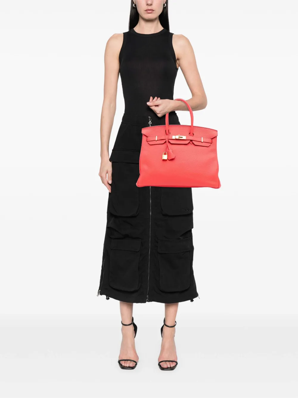 Hermès Pre-Owned 2014 Togo Birkin Retourne 35 handbag | Pre-Owned | Image 2