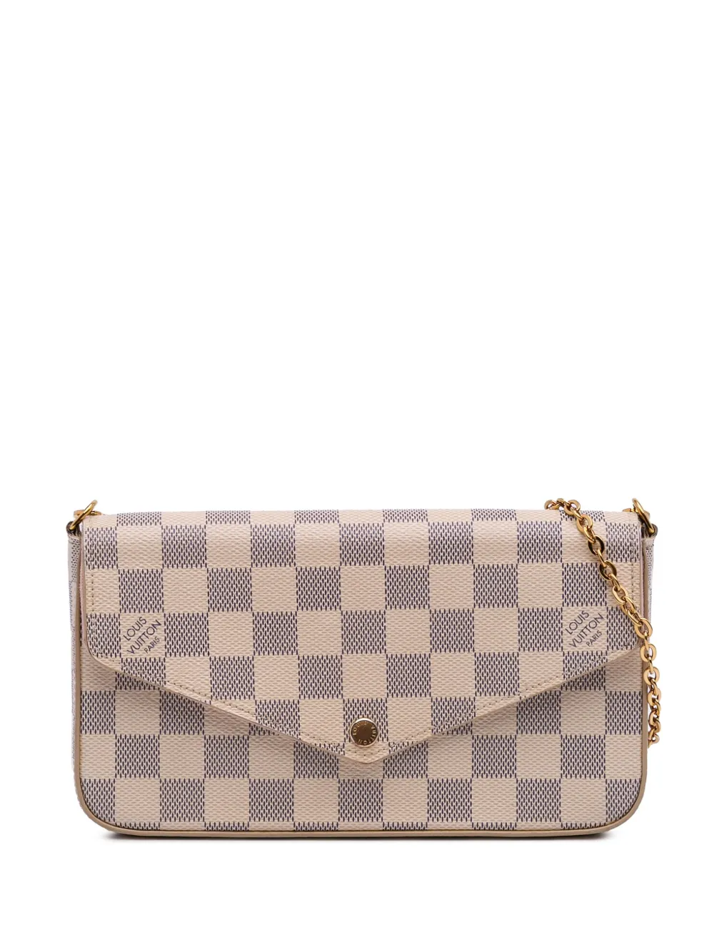 Louis Vuitton Pre-Owned 2018 ダミエ アズール ポシェット フェリシー ショルダーバッグ - ホワイト Louis Vuitton Pre-Owned 2018 ダミエ アズール ポシェット フェリシー ショルダーバッグ - ホワイト