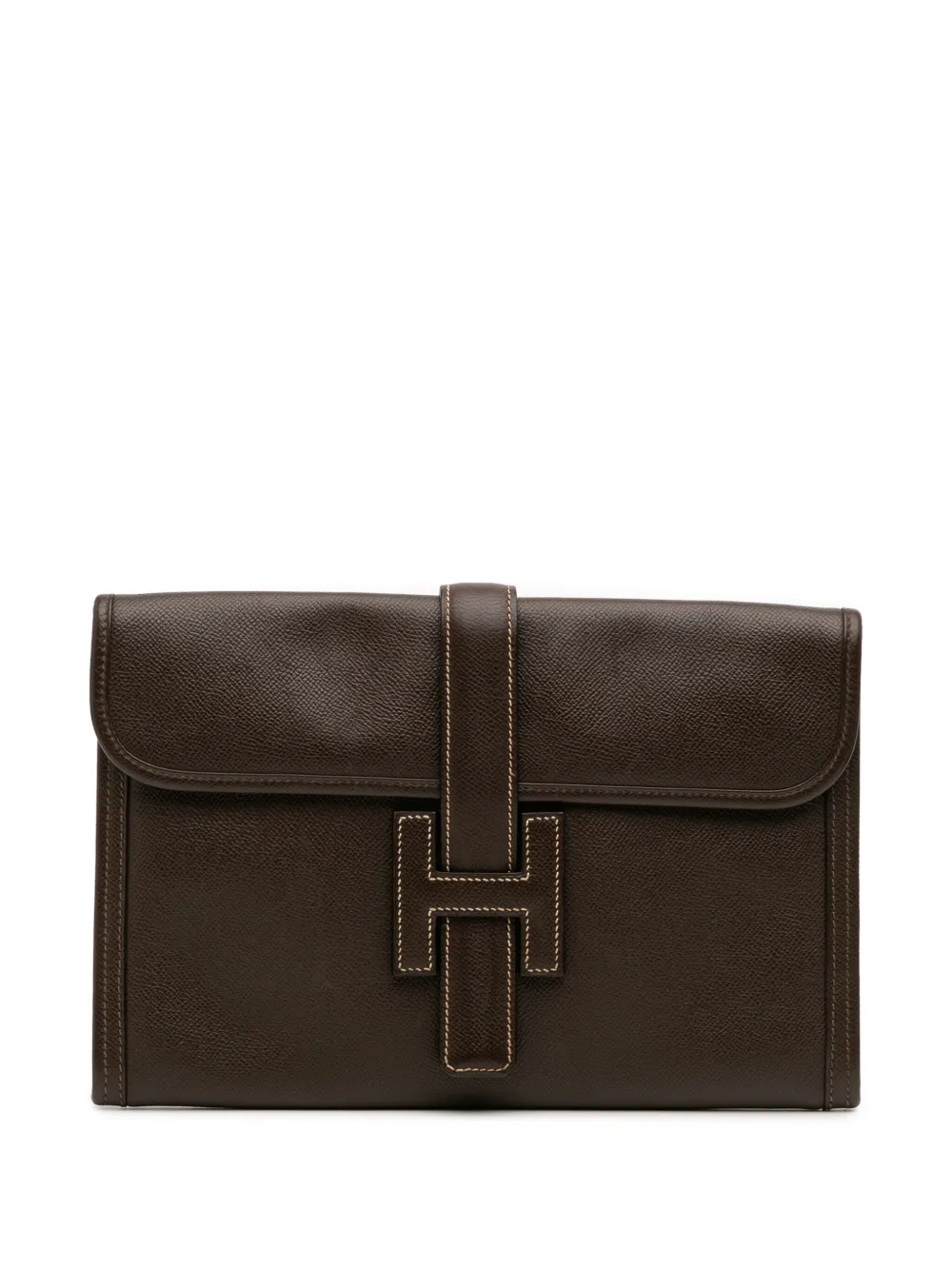 Hermès Pre-Owned bolsa de mano Epsom Jige PM 2008 | marrón | Image 1