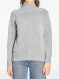 Allude turtleneck ribbed-trim sweater - Grey
