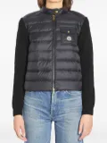 Moncler padded wool-blend puffer jacket - Black