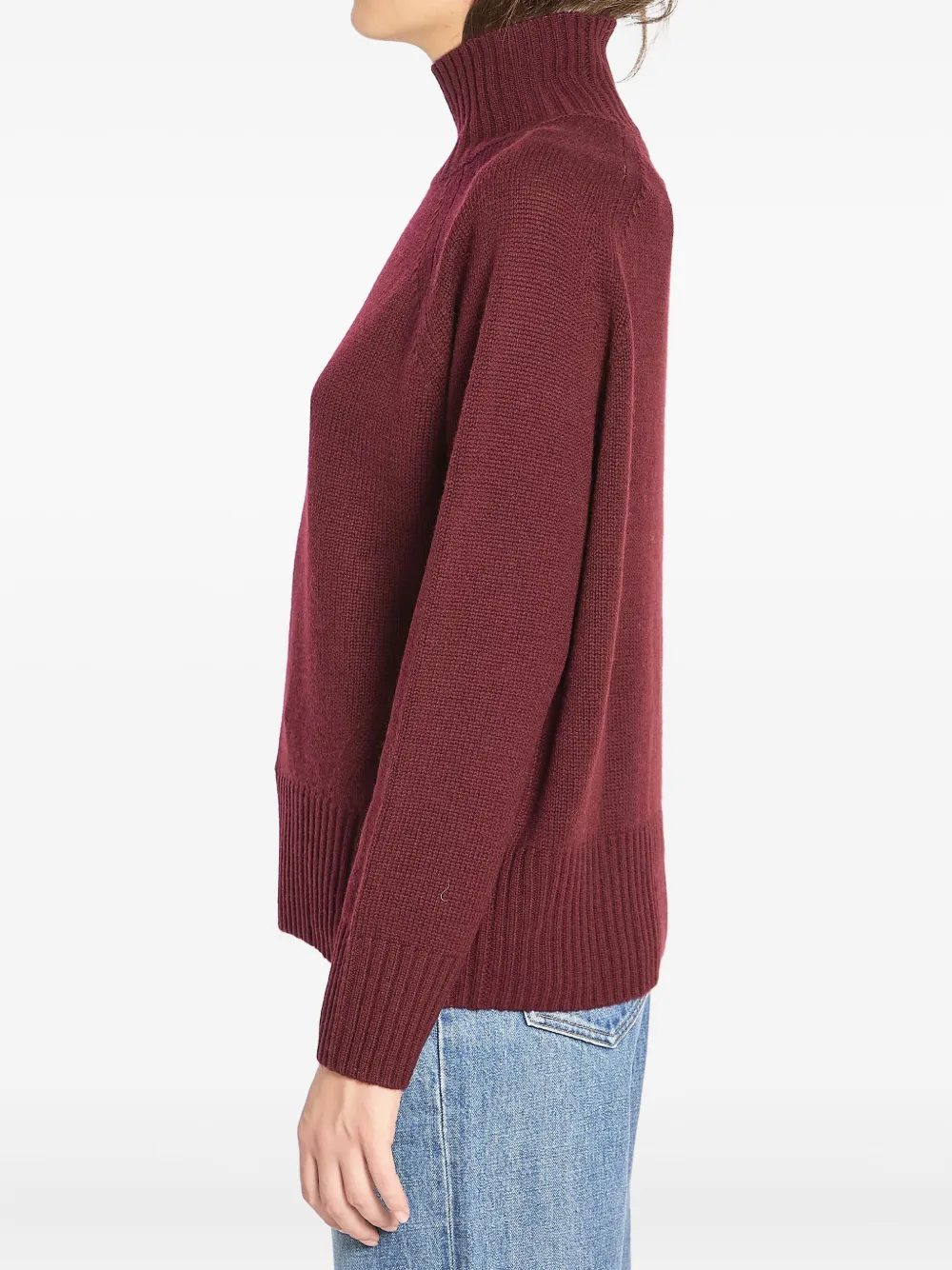 Allude Coltrui met geribbelde afwerking Rood