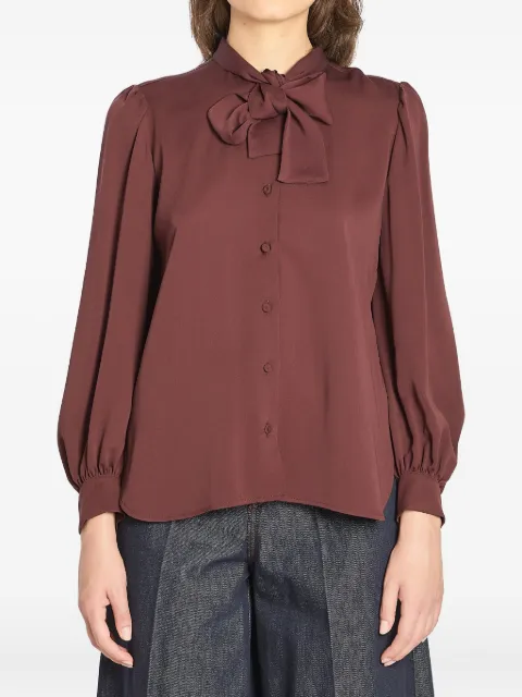 Max Mara Bluse mit Puffärmeln