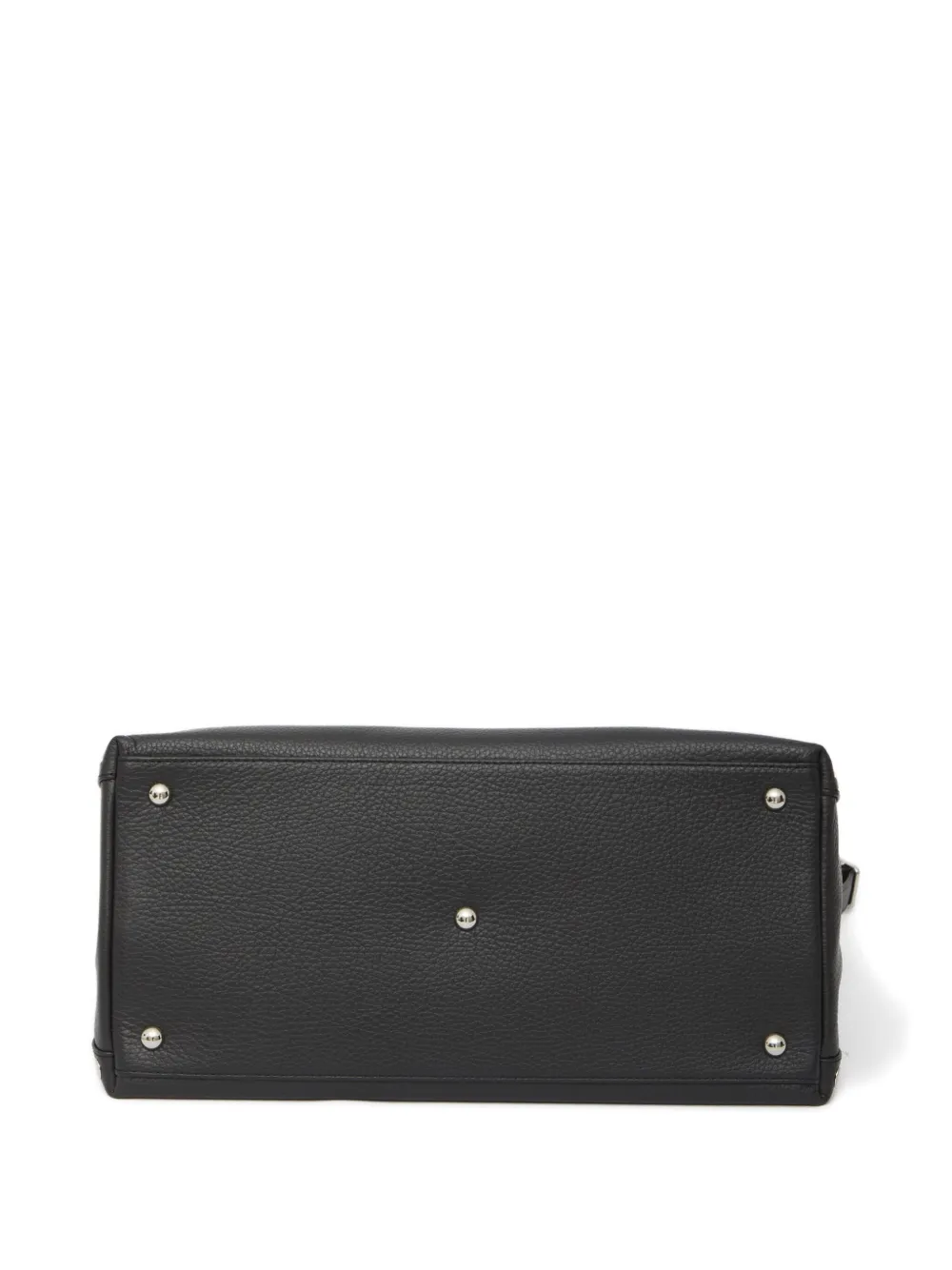 Zanellato medium Positano studded leather tote bag - Zwart