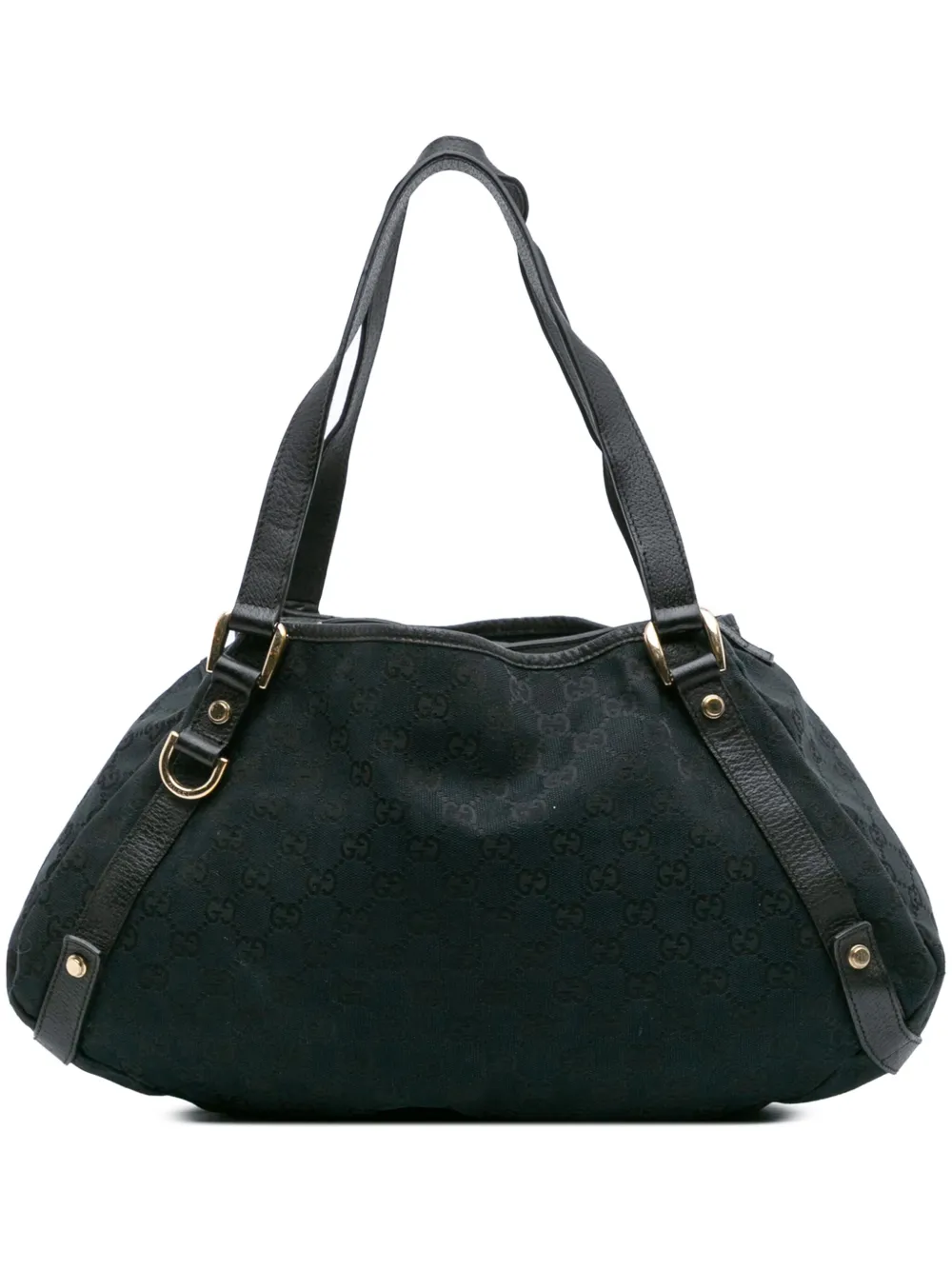 Gucci Pre-Owned 2000-2015 GGキャンバス アビー Dリング トートバッグ - ブラック Gucci Pre-Owned 2000-2015 GGキャンバス アビー Dリング トートバッグ - ブラック