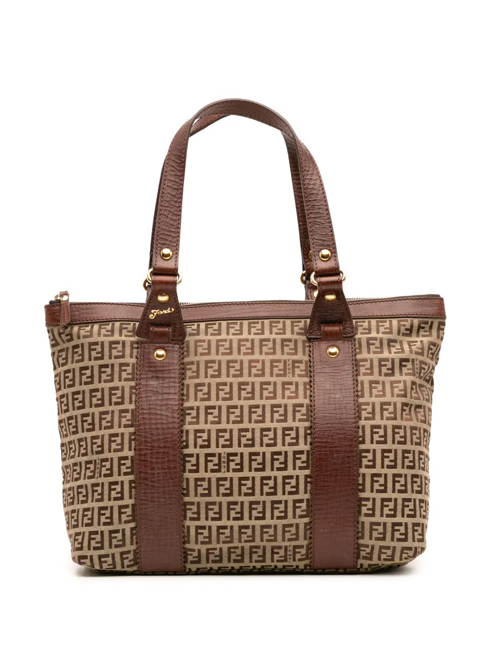 Fendi Pre-Owned 2000-2010 ズッキーノ キャンバス トートバッグ - ブラウン Fendi Pre-Owned 2000-2010 ズッキーノ キャンバス トートバッグ - ブラウン