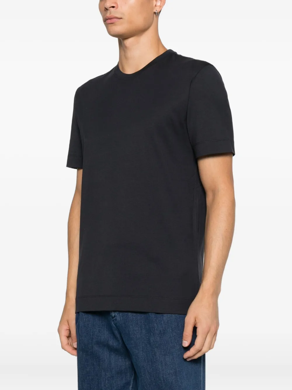 Zegna Katoenen T-shirt Blauw