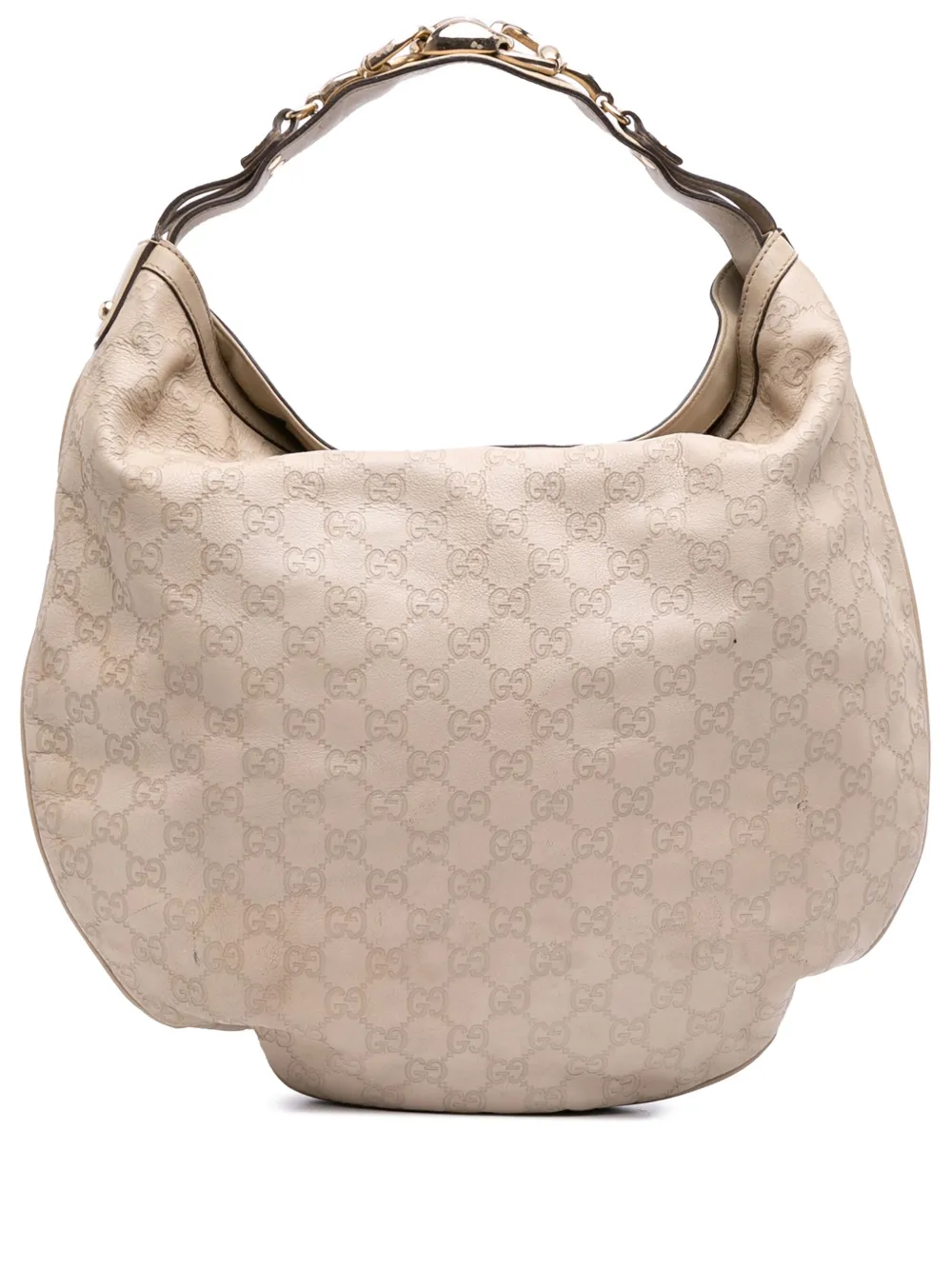 Gucci Pre-Owned 2016-2025 グッチシマ ホースビット ホーボーバッグ - ブラウン Gucci Pre-Owned 2016-2025 グッチシマ ホースビット ホーボーバッグ - ブラウン