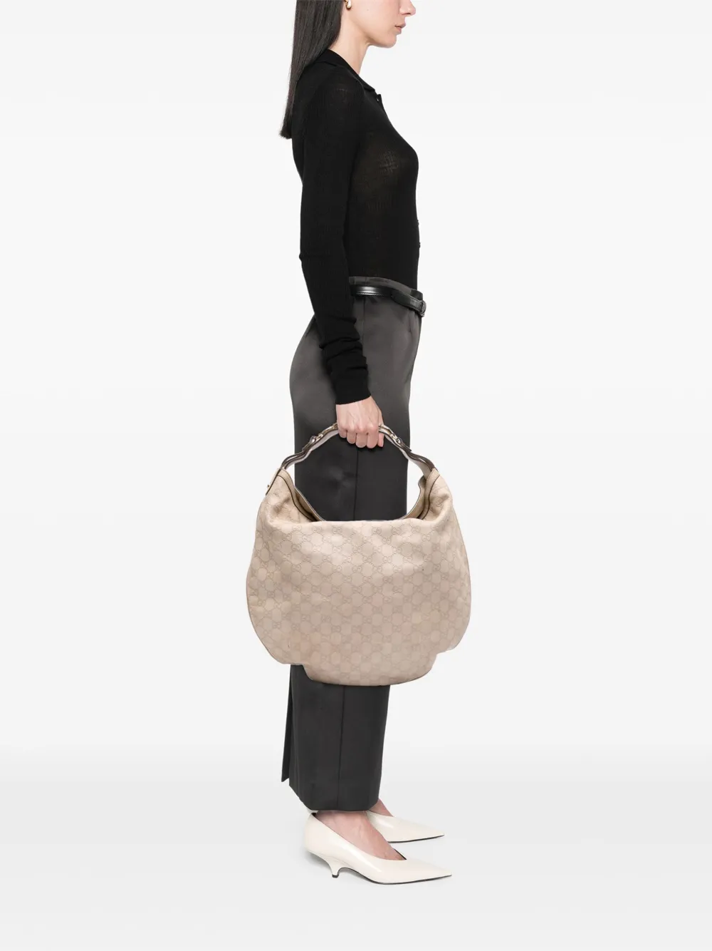Gucci Pre-Owned 2016-2025 グッチシマ ホースビット ホーボーバッグ | プレオウンド | Image 2