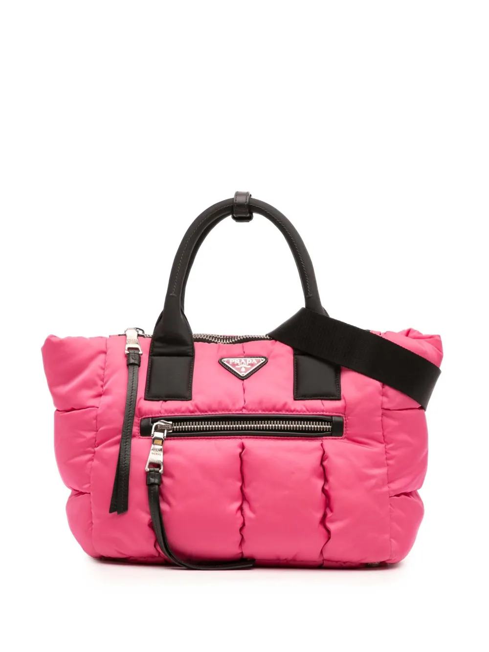 Prada Pre-Owned 2013-2025 Tessuto Bomber satchel - ピンク Prada Pre-Owned 2013-2025 Tessuto Bomber satchel - ピンク