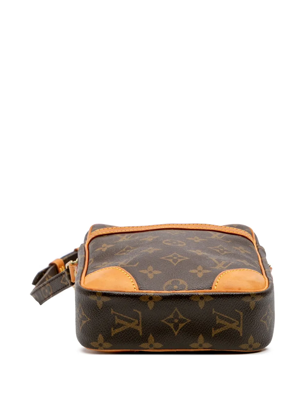 Pre-owned Louis Vuitton 2004 Monogram Danube Crossbody Bag In Brown