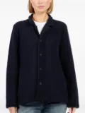 Labo Art buttoned-up virgin-wool jacket - Blue