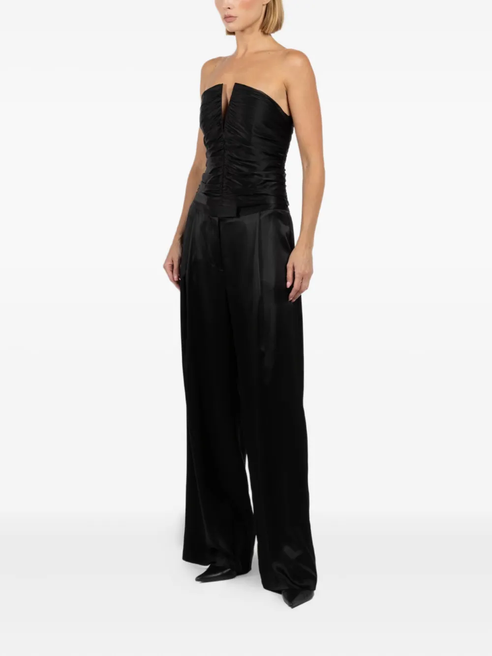 The Sei Strapless top - Zwart