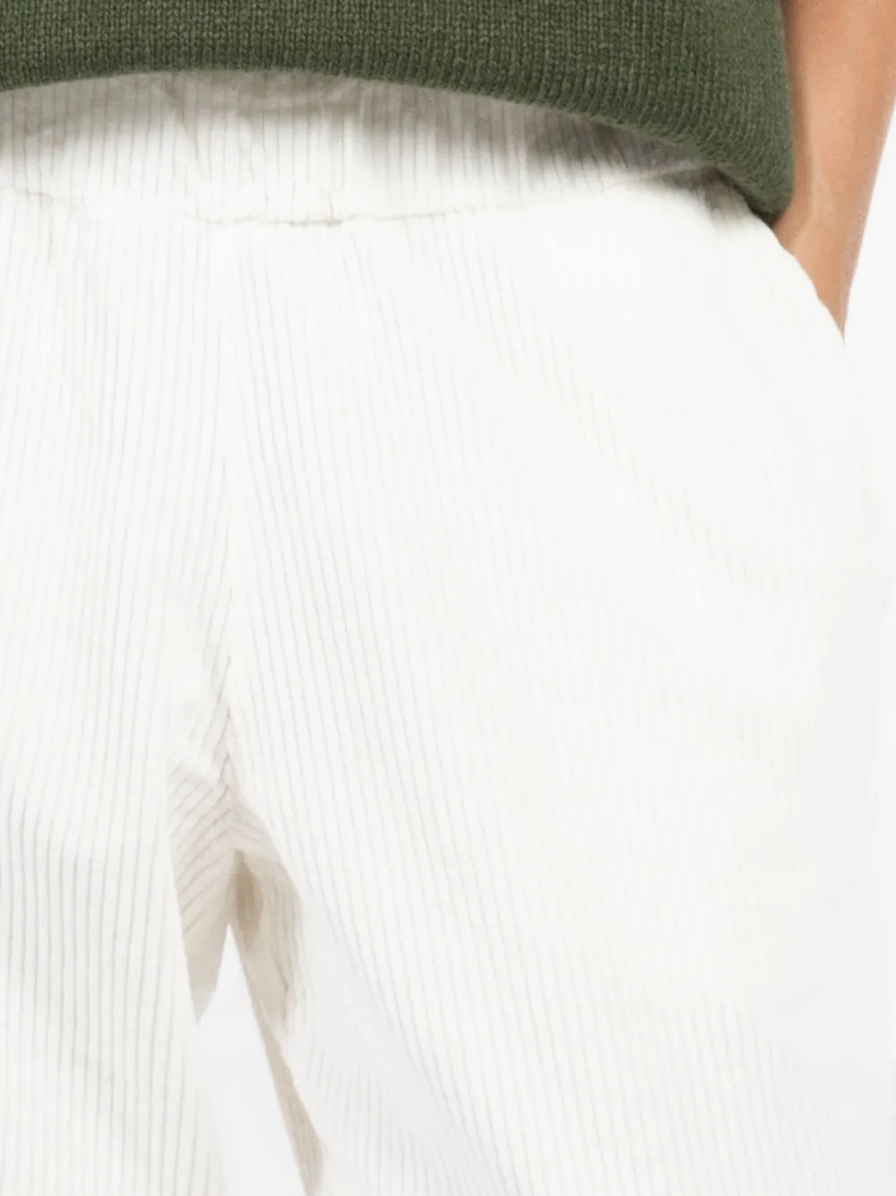 Labo Art Corduroy Trousers In White