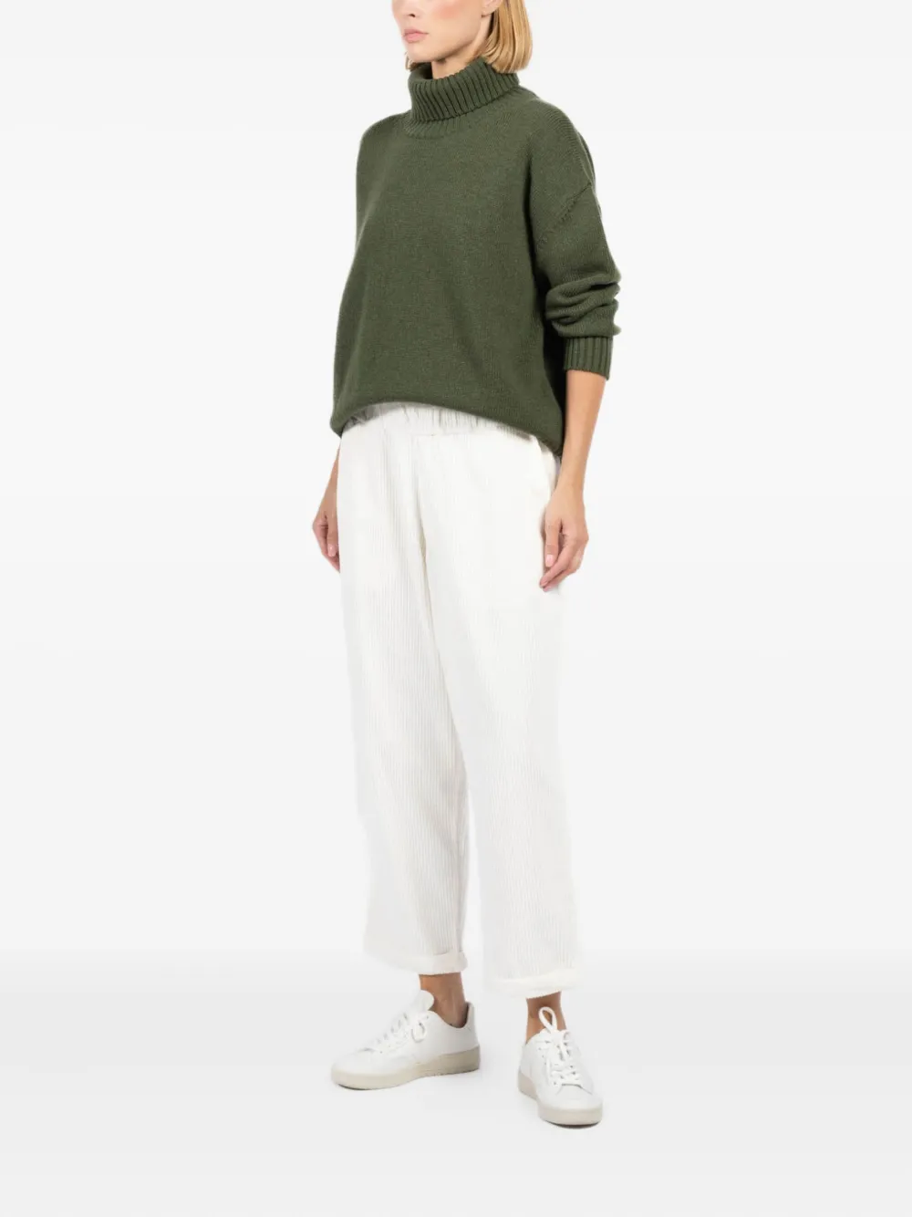 Labo Art Corduroy Trousers In White