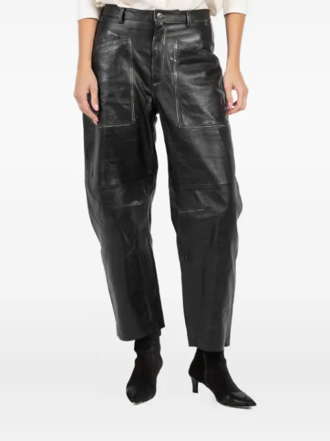 Giorgio Brato leather pocket trousers