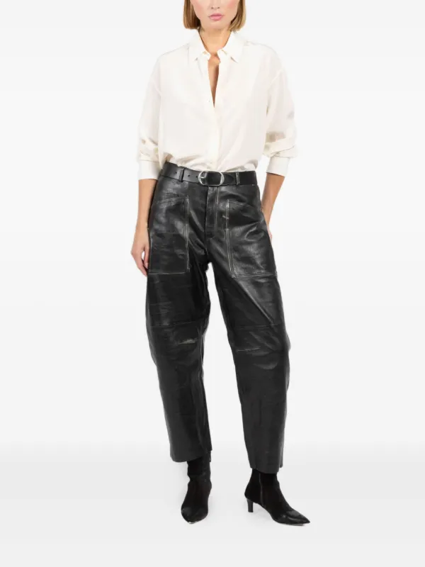 Giorgio Brato レザーパンツ | ブラック | FARFETCH JP