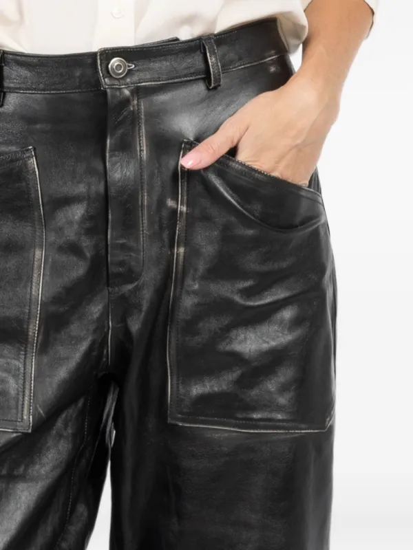 Giorgio Brato レザーパンツ | ブラック | FARFETCH JP