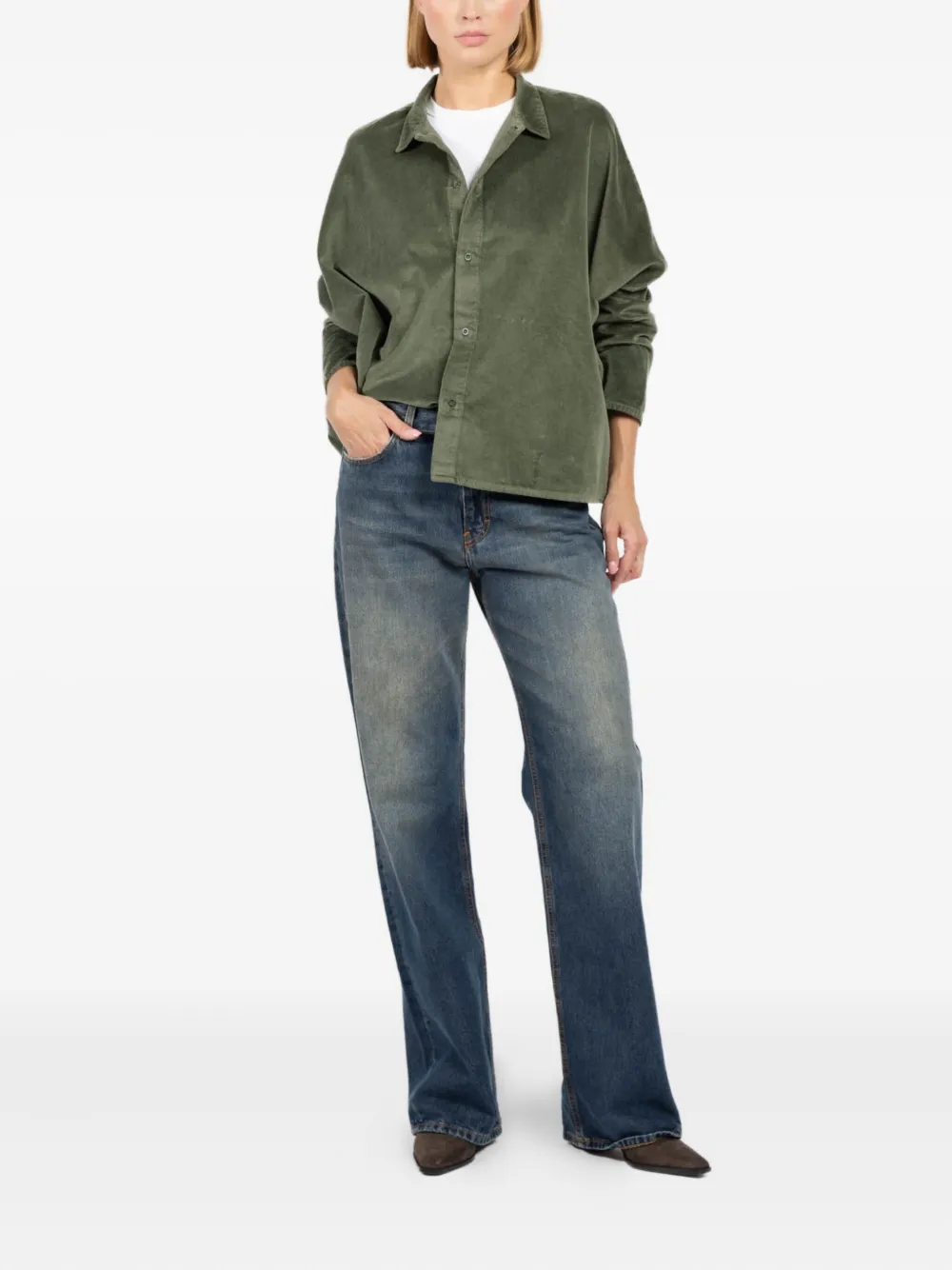 Labo Art Katoenen blouse - Groen