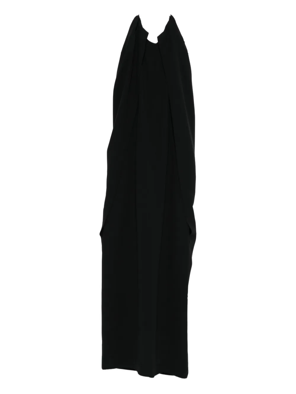 Alberta Ferretti halter-neck midi dress - Nero