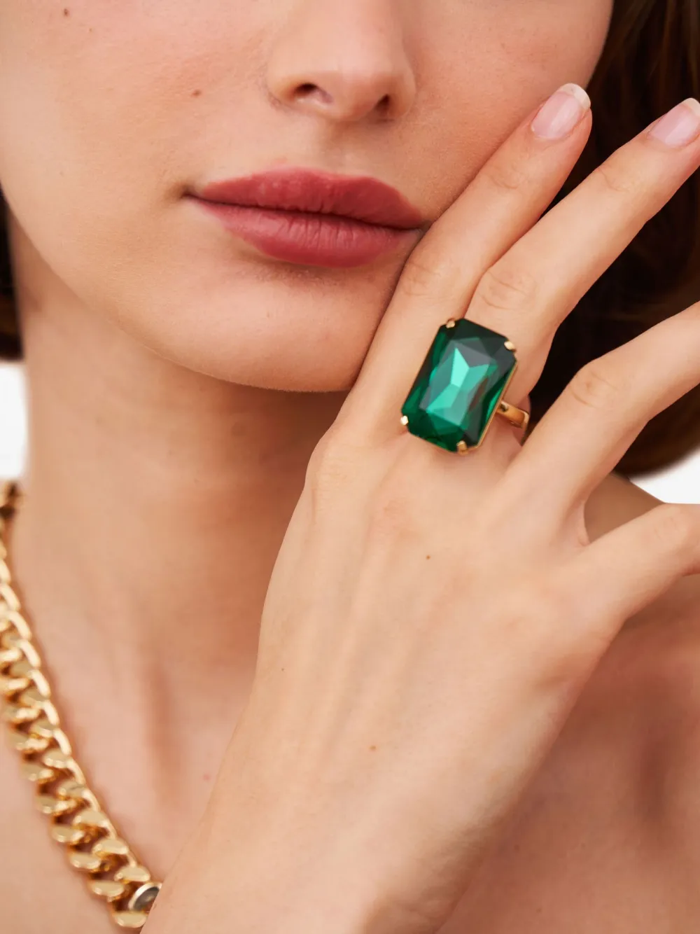 Kenneth Jay Lane anillo ajustable en forma de octágono | Image 2